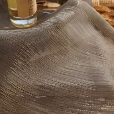 Chocolate Flowing｜Sheer curtain fabric sample