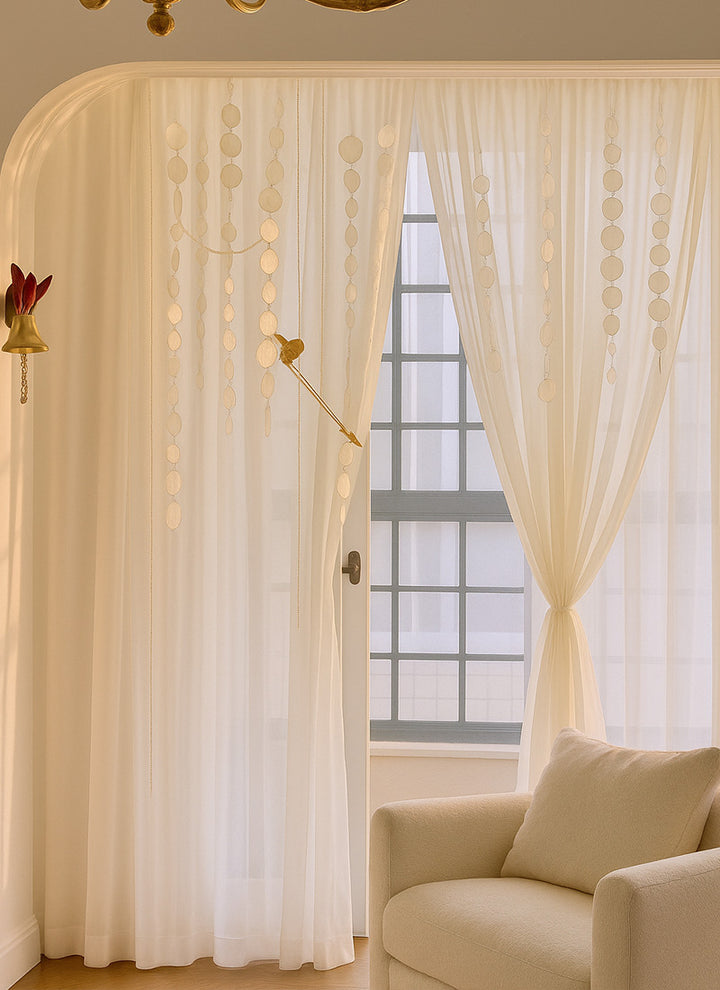 ‌Dreamy Whisper Toothpick Sheer Curtains