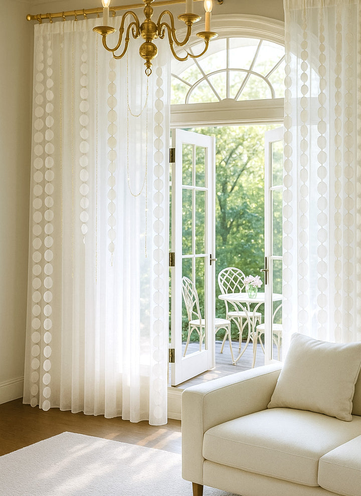 ‌Dreamy Whisper Toothpick Sheer Curtains