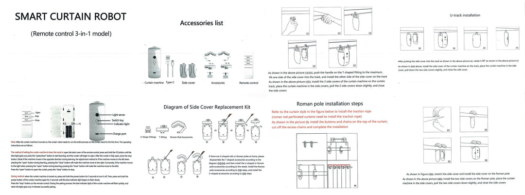 Smart Curtain Opener – Advanced Remote-Control Curtain Robot
