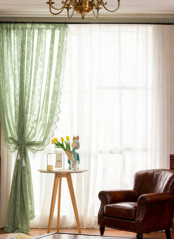 Sheer Curtains - Natural Flax Blend Light Filtering