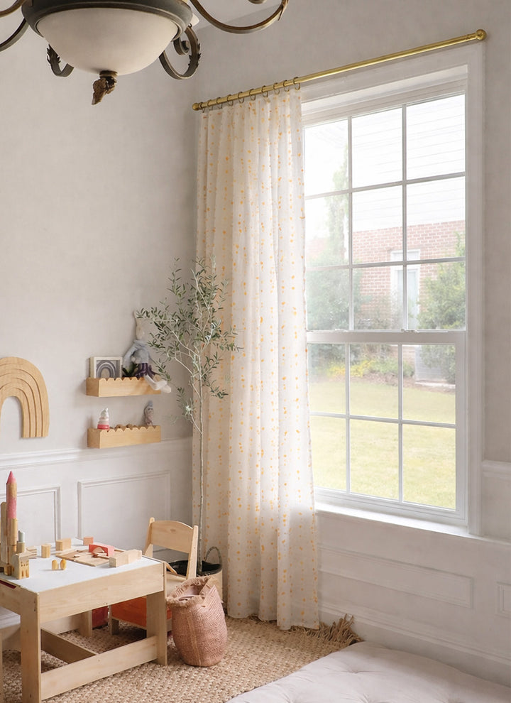 Rainbow Sugar Beans curtains – Sheer Curtains with Pattern Customized for Children room