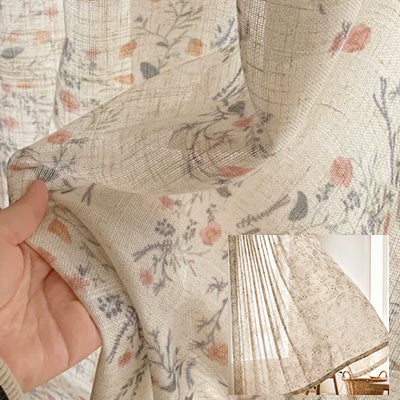 Wildflower｜Sheer curtain fabric sample｜RQ095-49