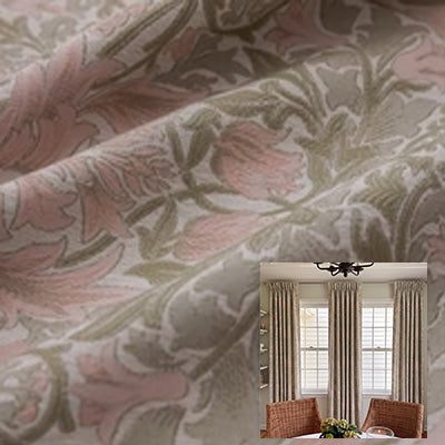 Moss Blush｜Cotton curtain fabric sample｜