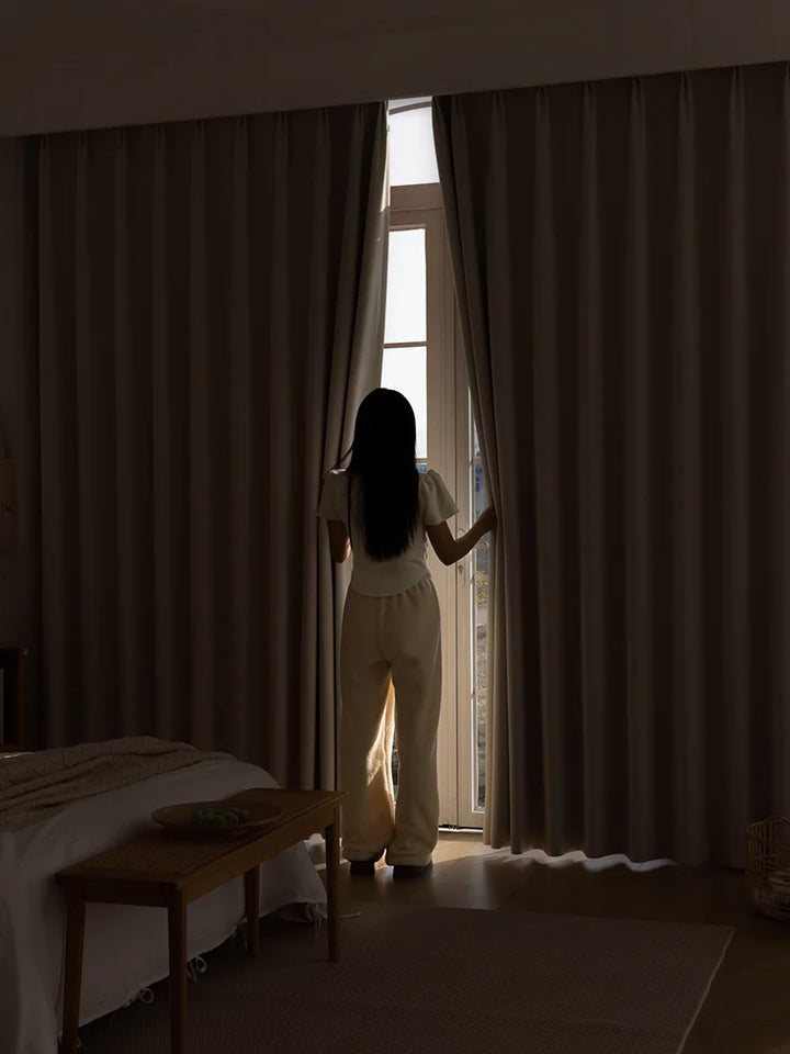 Simple Lines Texture, Light Luxury And Soft Chenille Curtains