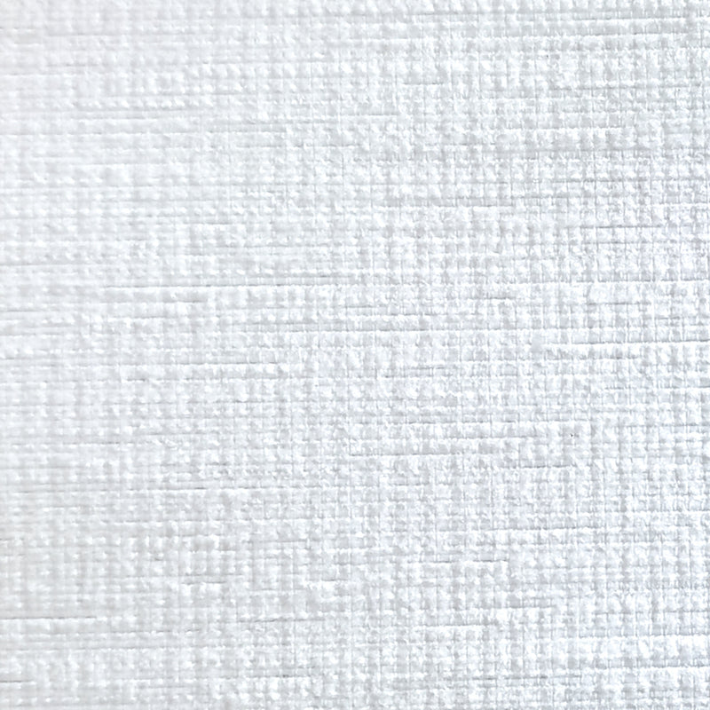 Close-up of white textured curtain blackout thermal fabric