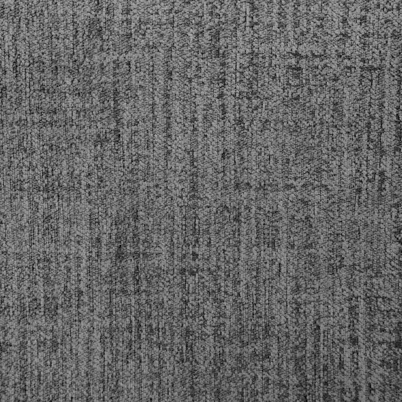 Gray textured blackout curtain fabric with soft, modern weave pattern