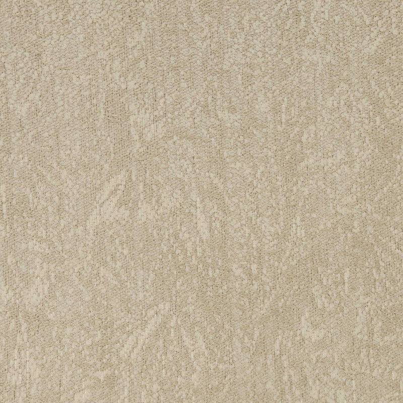 Beige textured curtain fabric with subtle leaf pattern, ideal for blackout or thermal curtains.
