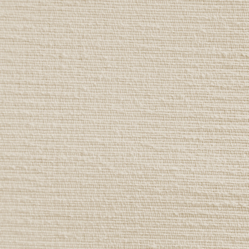 Light beige blackout curtain fabric with textured linen-like weave