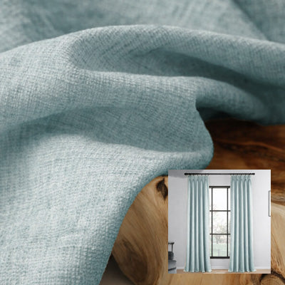 Dusk Blue Cashmere｜Chenille curtain fabric sample｜F88111-25