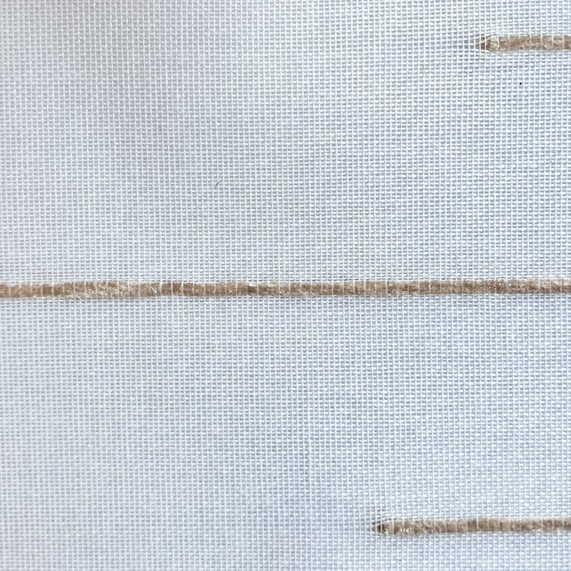 Wide Stripe White｜Roman curtain fabric sample｜268M1