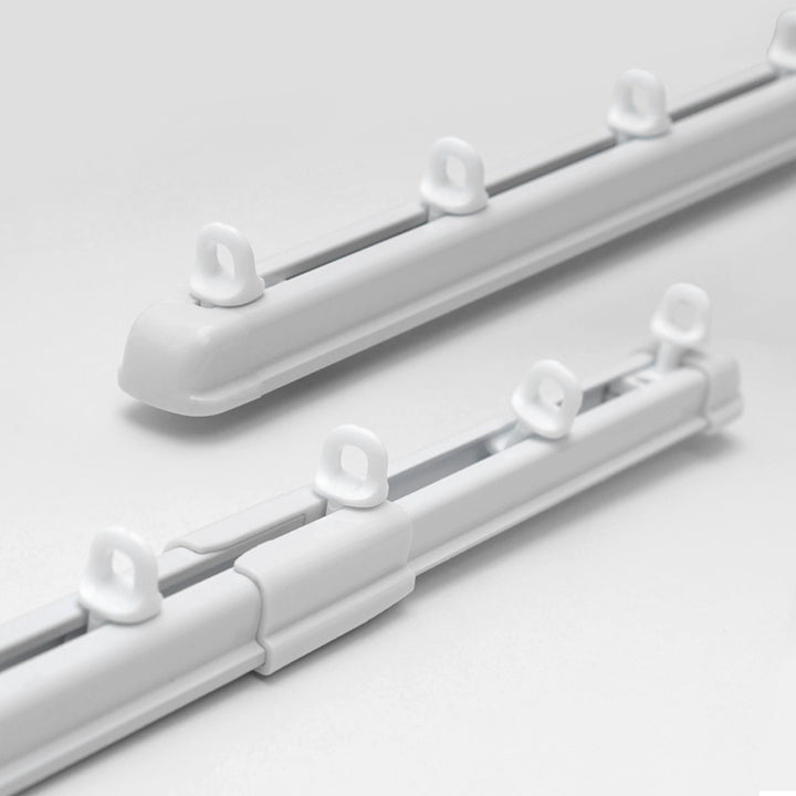 Snake-Shaped Telescopic Curtain Track – Slim, Flexible & Reusable | Easy to Hide, No Drilling, Perfect for Any Window Setup!