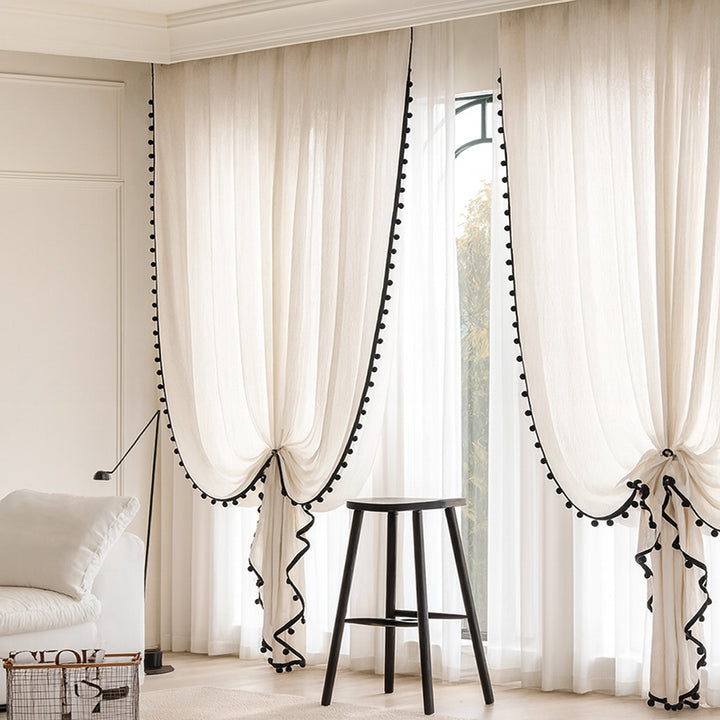 Snowball Curtain Lace - Three Colors