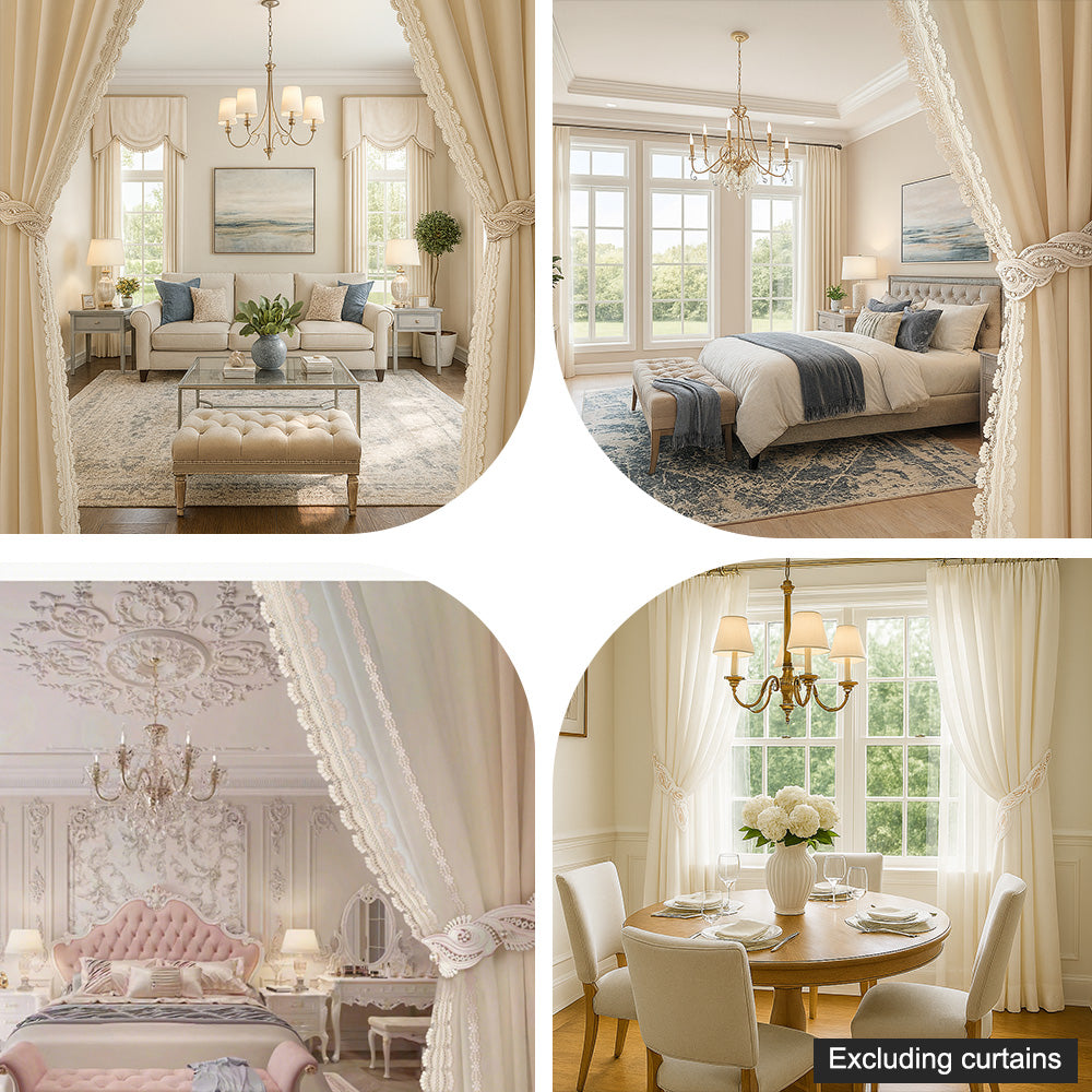 Embroidered Curtain Tiebacks