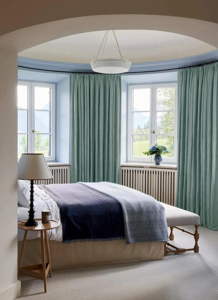 Black tea cheese chenille curtains