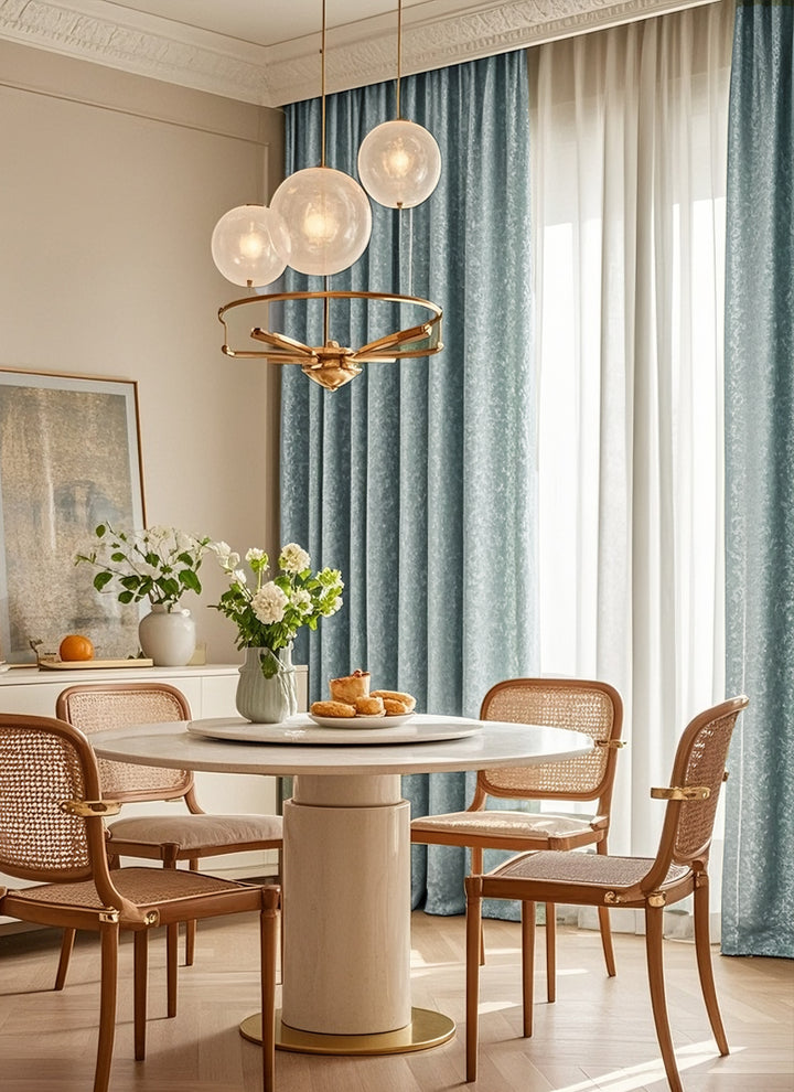 Vintage Creamy Antique-Style Curtains