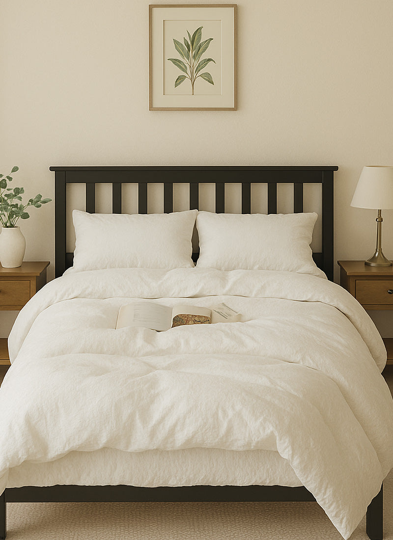 Luxury Organic Cloud-Weave Cotton Bed Set for Sensitive Skin，BareSkin-Friendly