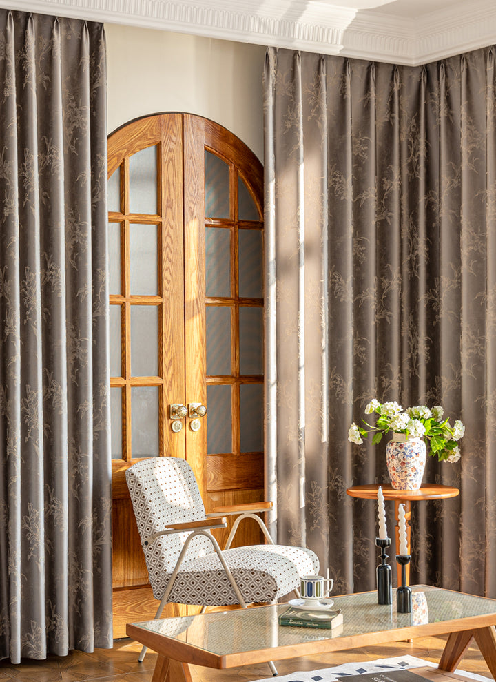 Luxury Jacquard Weave Elegance Window Drapes