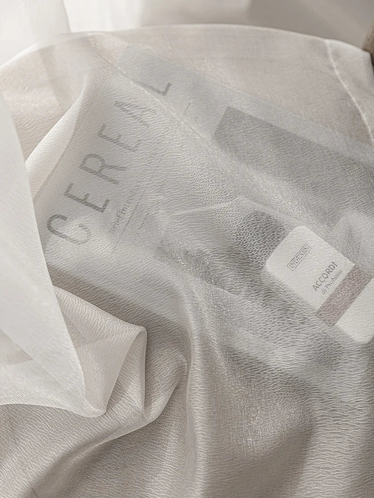Dreamy Sheer Curtains Woven With Golden Thread