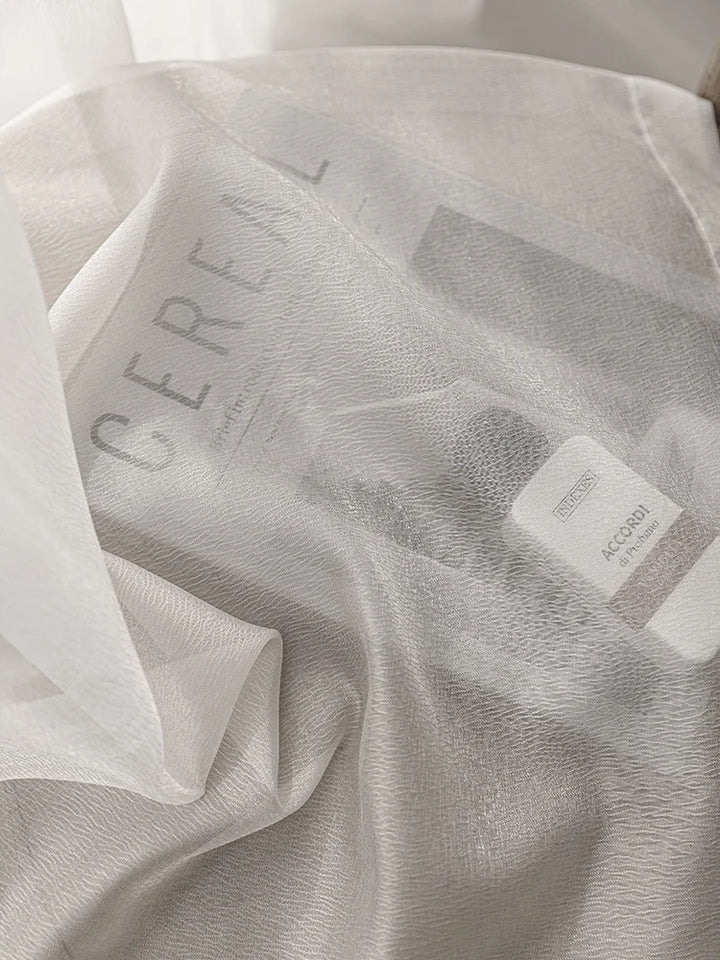 Dreamy Sheer Curtains Woven With Golden Thread