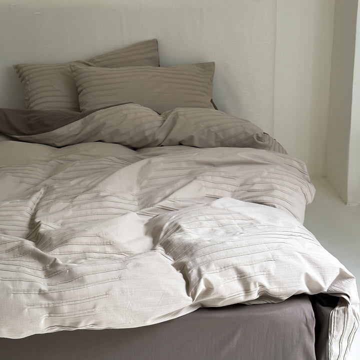 Summer - Ready A - Class 100% Cotton Jacquard & Waffle Weave Bedding Set