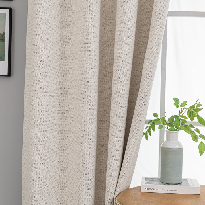 Black tea cheese chenille curtains