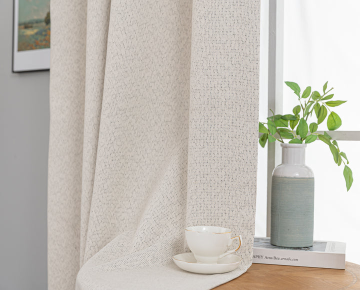 Black tea cheese chenille curtains