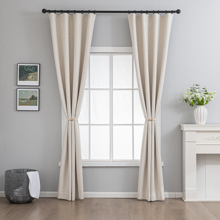 Black tea cheese chenille curtains