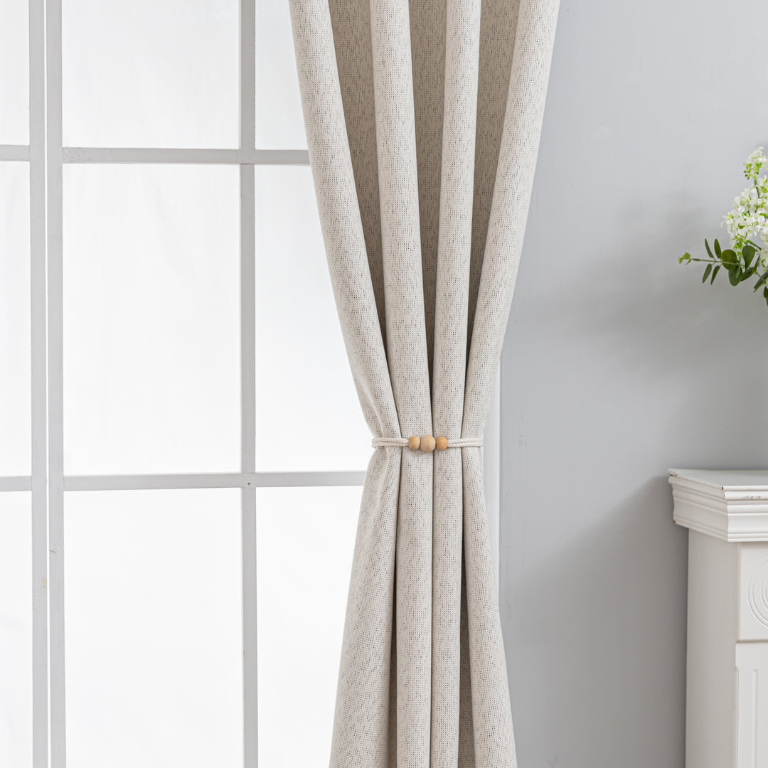 Black tea cheese chenille curtains