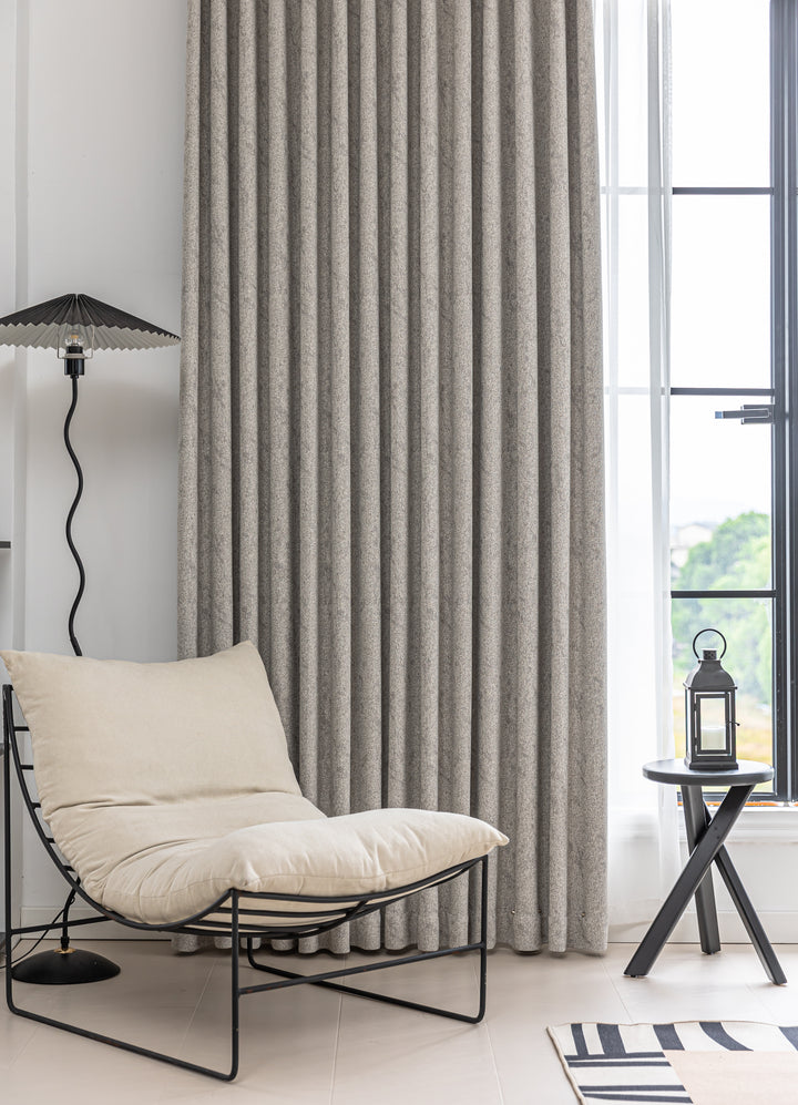 Textured Cotton-Linen Jacquard Curtains