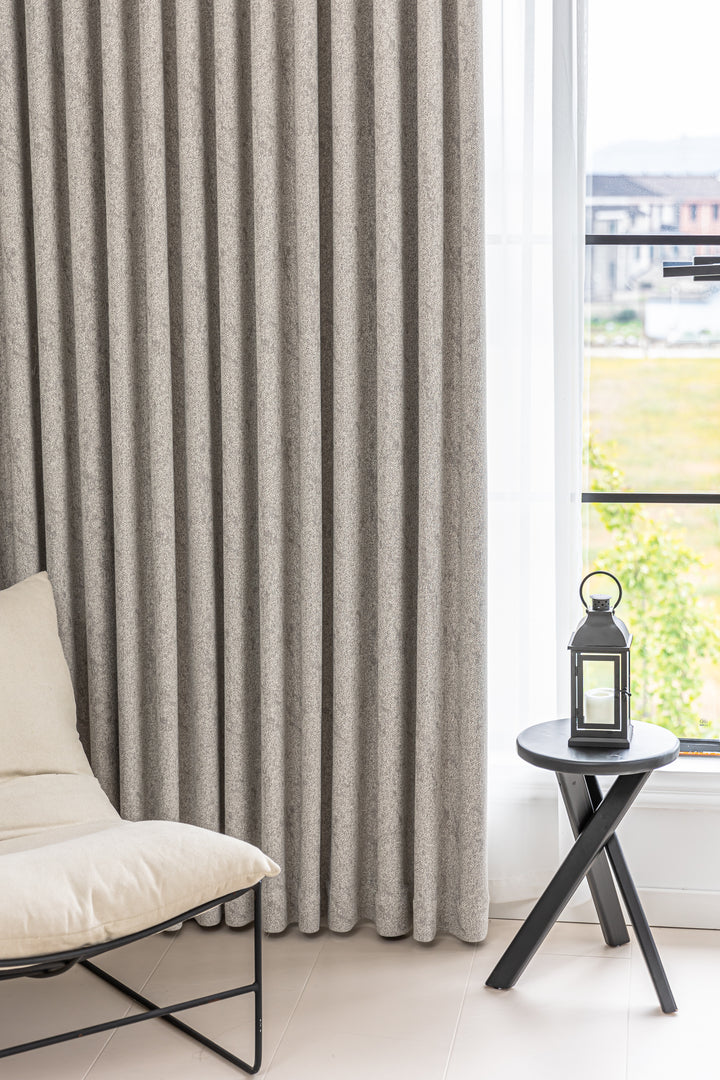 Textured Cotton-Linen Jacquard Curtains