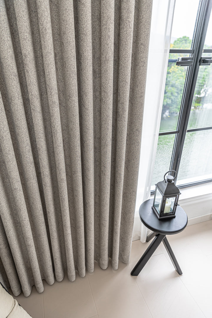 Textured Cotton-Linen Jacquard Curtains