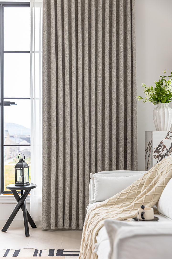 Textured Cotton-Linen Jacquard Curtains