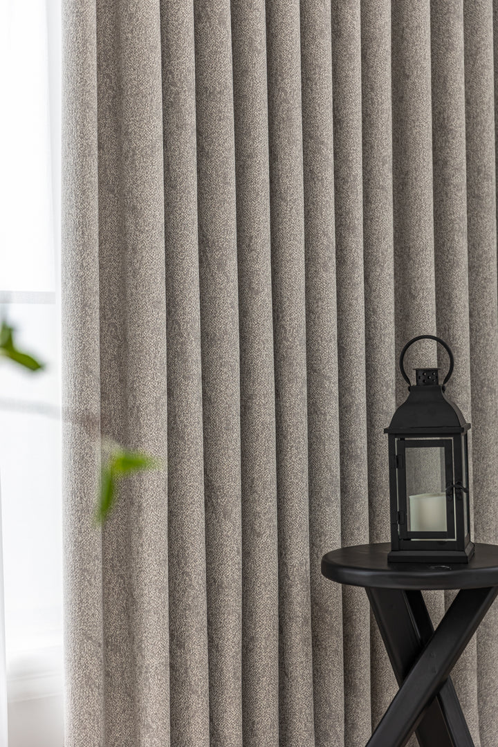 Textured Cotton-Linen Jacquard Curtains
