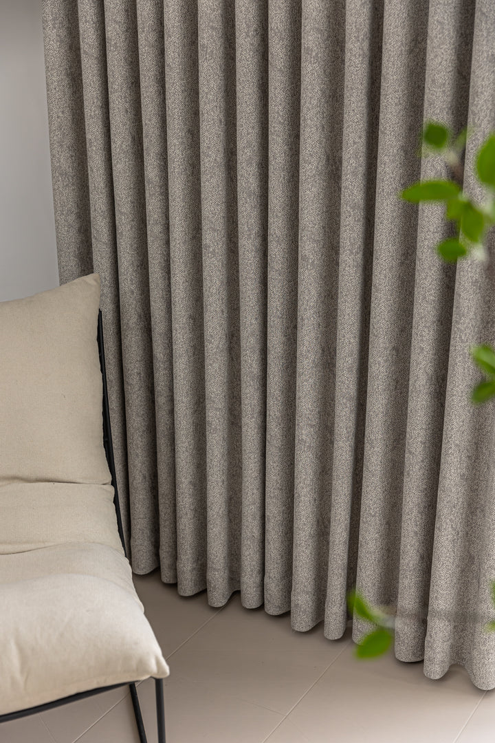 Textured Cotton-Linen Jacquard Curtains