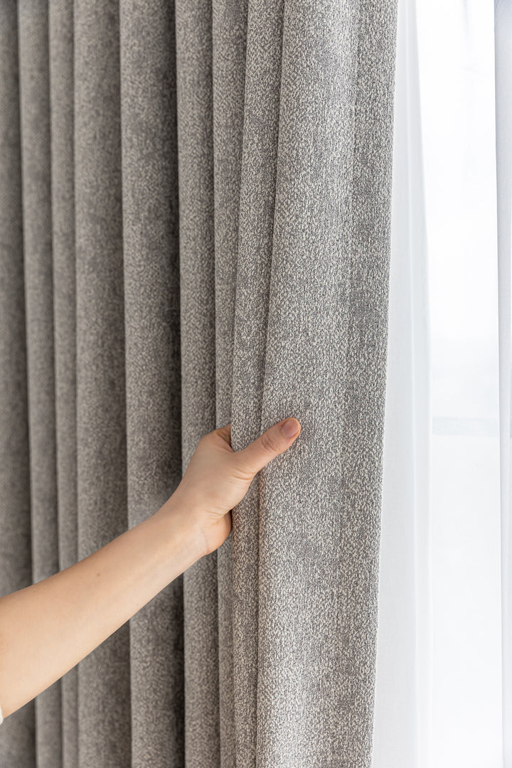 Textured Cotton-Linen Jacquard Curtains