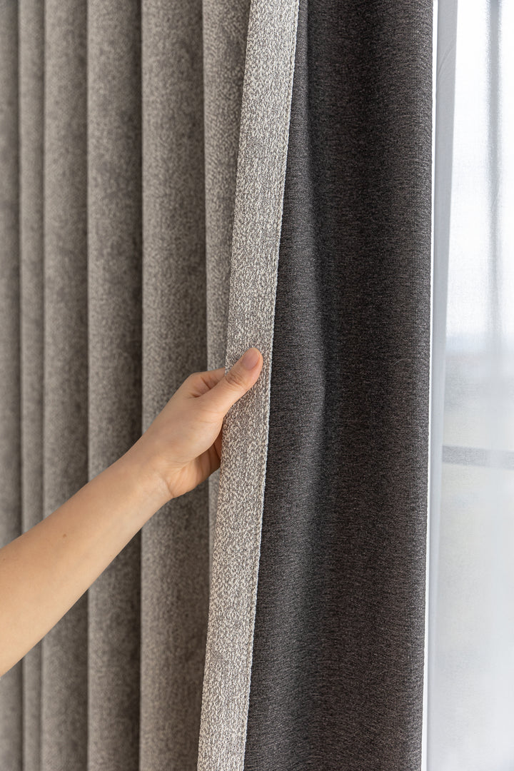 Textured Cotton-Linen Jacquard Curtains