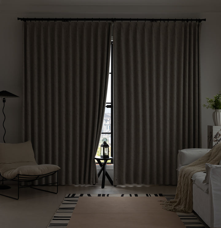 Textured Cotton-Linen Jacquard Curtains