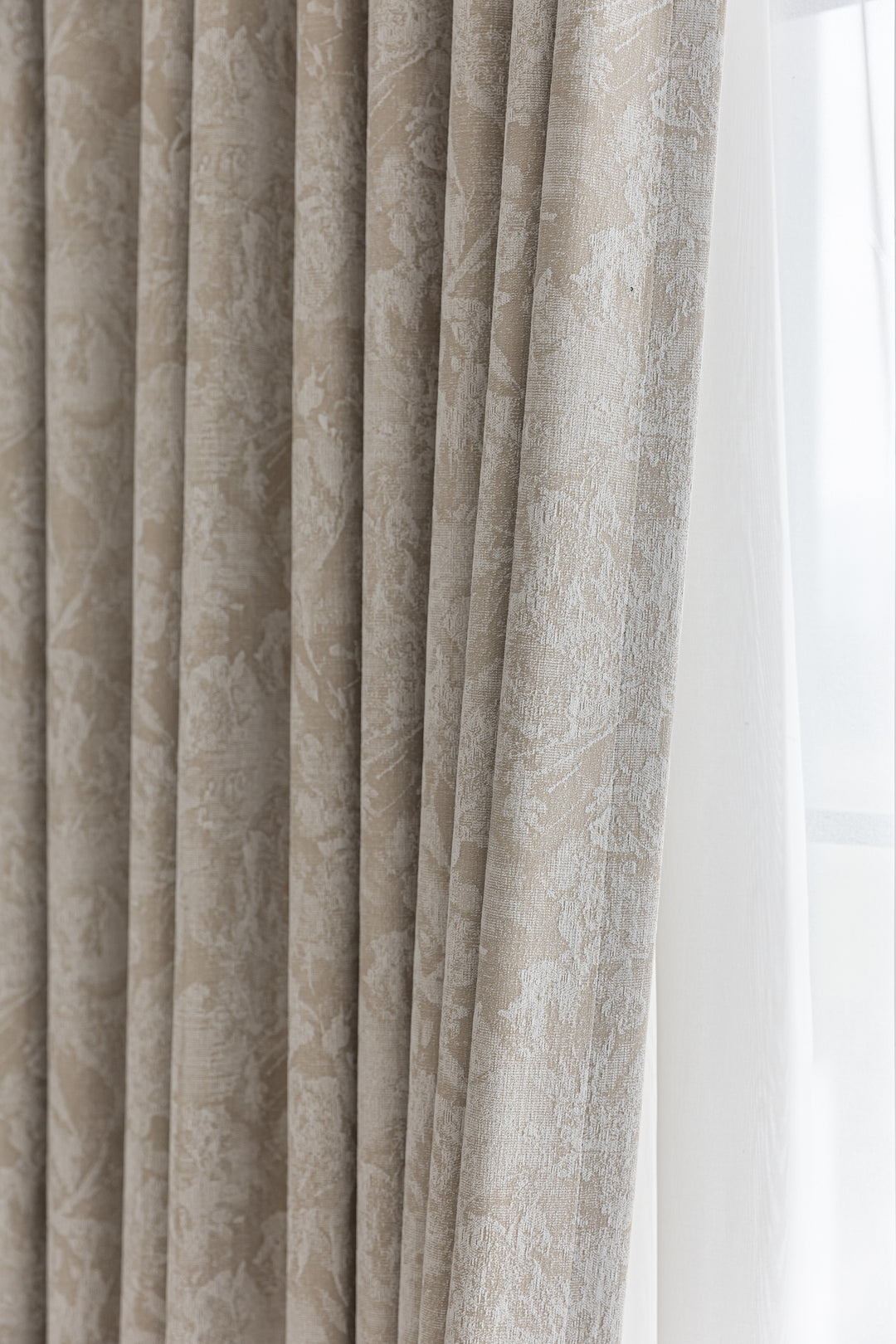 Vintage Creamy Antique-Style Curtains