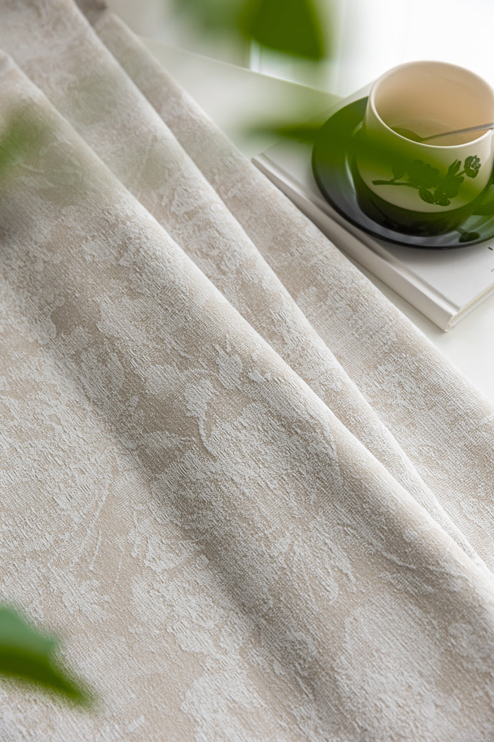 Vintage Creamy Antique-Style Curtains