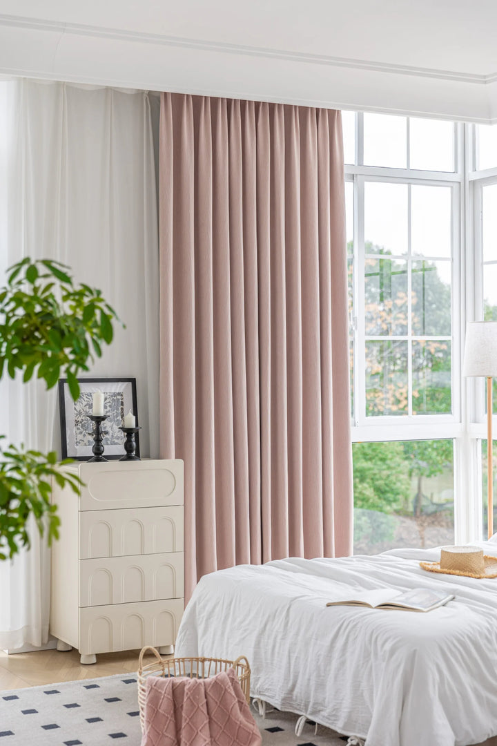 Three-Dimensional Leaf Texture, Comfortable And Soft Chenille Curtains