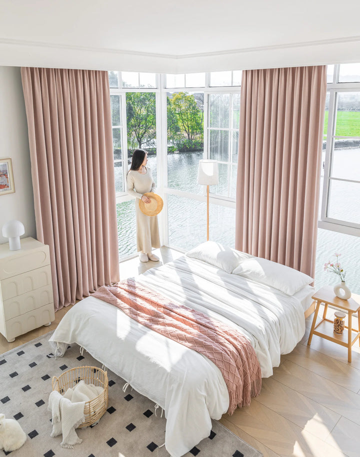 Three-Dimensional Leaf Texture, Comfortable And Soft Chenille Curtains