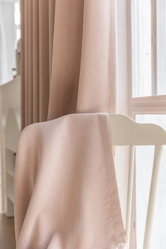 Fall Foliage Experience-Leaf Texture Soft Polyester Fabric Curtains