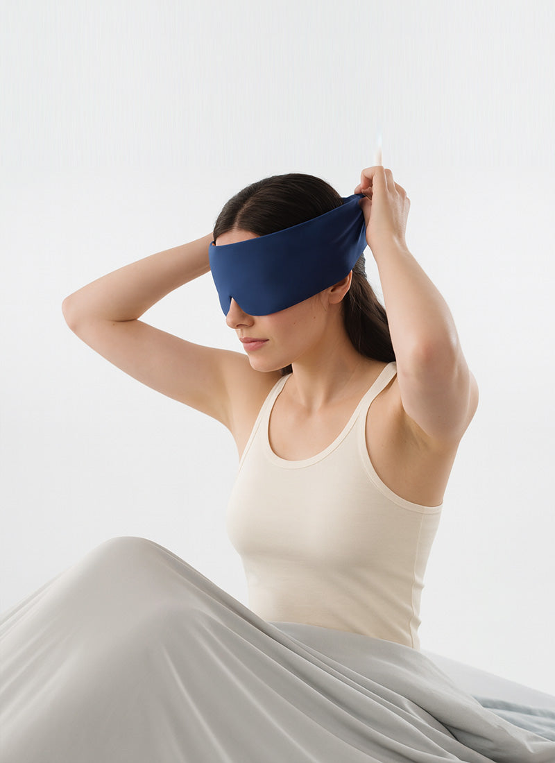 Anti-Dustmite Sleep Mask - Breathable & Machine Washable, Hypoallergenic 3D Contoured Eye Cover for Side/Back Sleepers (Single Pack)