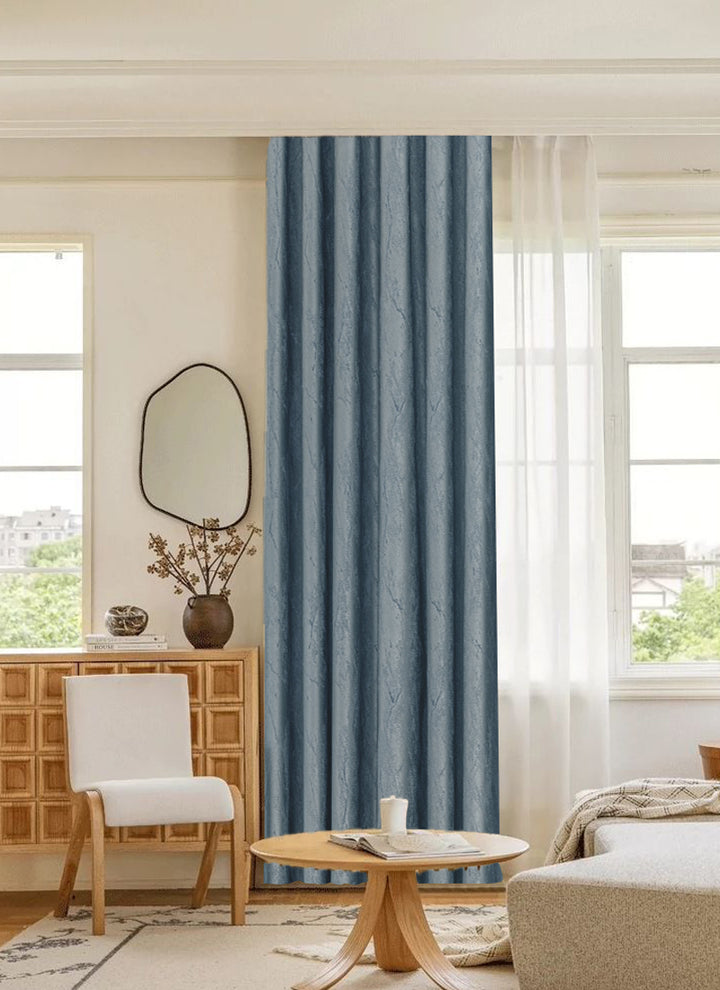 European Advanced Silk With Bright Texture Curtain