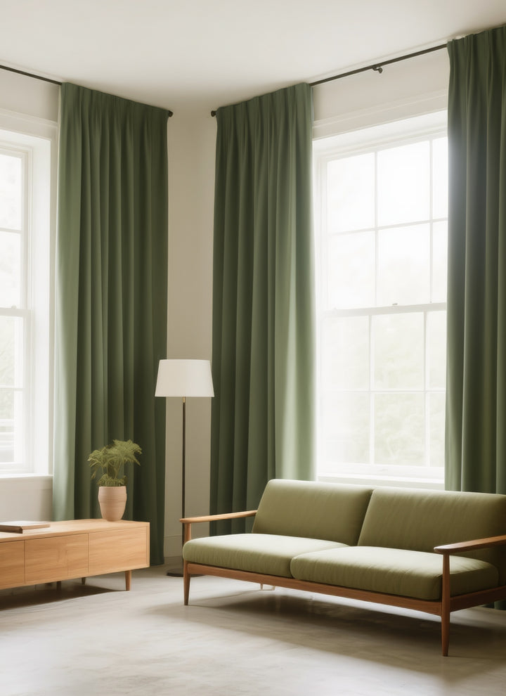 ‌Premium Chenille Blackout Curtains for Deep Sleep‌