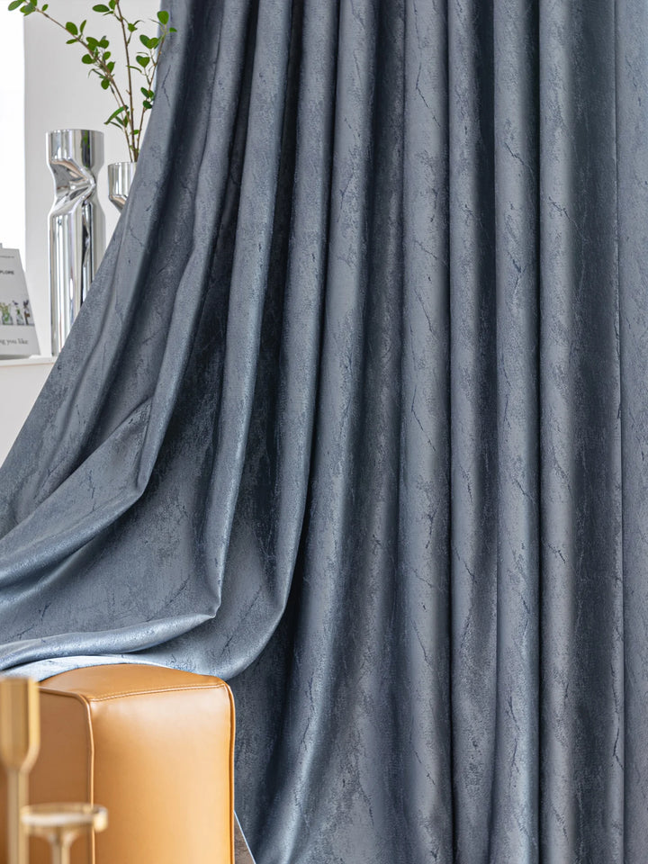 European Advanced Silk With Bright Texture Curtain