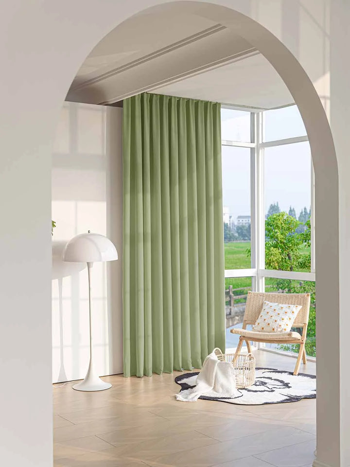 Modern Minimalist Suit Material Double-sided Cotton Dnd linen Curtains