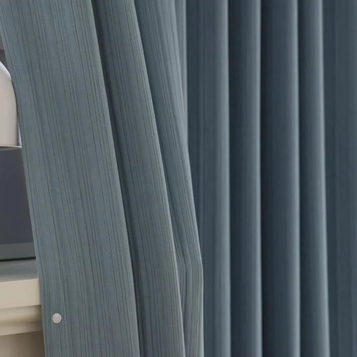 3D Vertical Stripe Texture Chenille Curtains