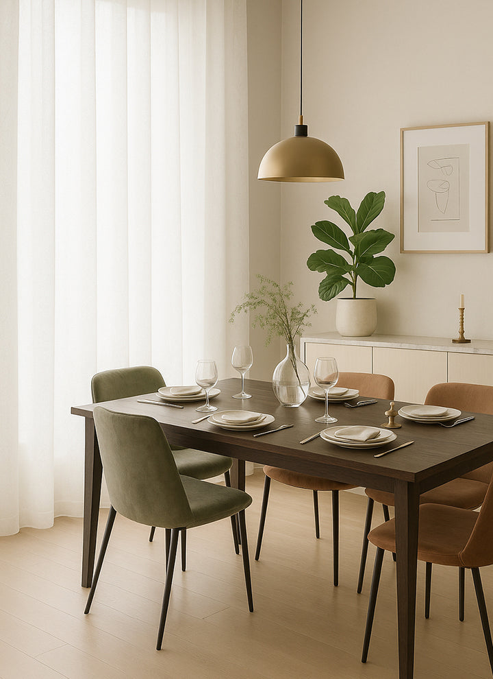 Linen Embroidered  Vertical Blinds - A Serene Blend of Nature and Artistry